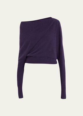 Paxi Off-Shoulder Cashmere Sweater