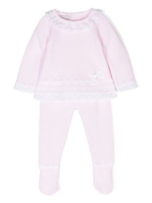 Paz Rodriguez Aura cotton trousers set - Pink