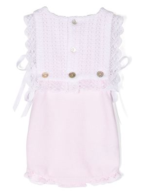 Paz Rodriguez Aura knitted cotton body - Pink