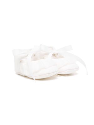 Paz Rodriguez bow-detail pre-walkers - White