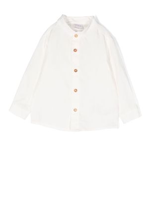 Paz Rodriguez button-up collarless shirt - White