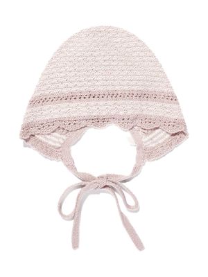 Paz Rodriguez crochet-knit bow-detail hat - Pink