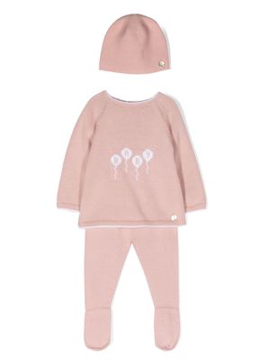 Paz Rodriguez Essentials cotton babygrow set - Pink