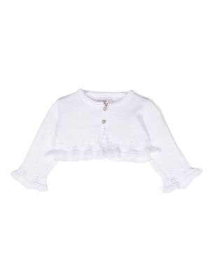 Paz Rodriguez Iris cropped cardigan - White