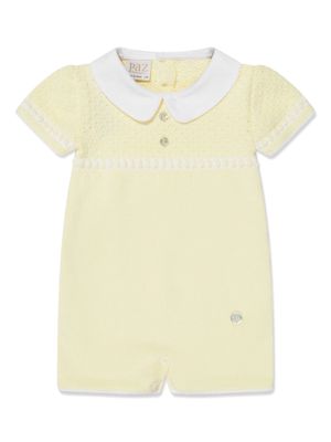 Paz Rodriguez knitted cotton shorties - Yellow