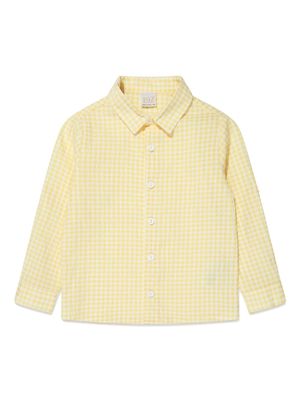 Paz Rodriguez Palma gingham shirt - Yellow