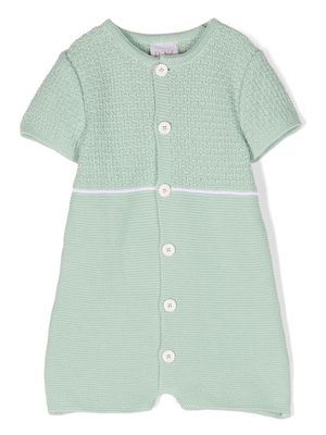 Paz Rodriguez panelled organic cotton shorties - Green