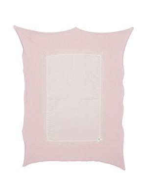 Paz Rodriguez point d'esprit-trim cotton blanket - Pink