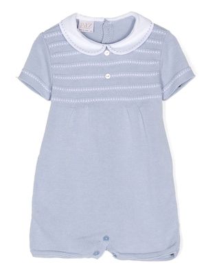 Paz Rodriguez short-sleeved knitted shorties - Blue