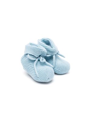 Paz Rodriguez slip-on knitted pre-walkers - Blue