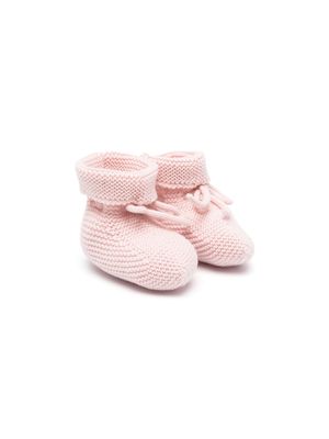 Paz Rodriguez slip-on knitted pre-walkers - Pink