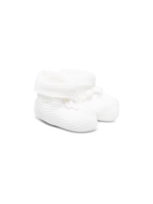 Paz Rodriguez slip-on knitted pre-walkers - White