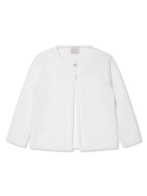 Paz Rodriguez waffle-knit cotton cardigan - White