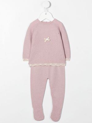 Paz Rodriguez wool lace trim pyjamas - Pink