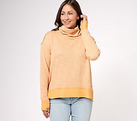 Peace Love World Birdseye Two-Tone Pull-Over