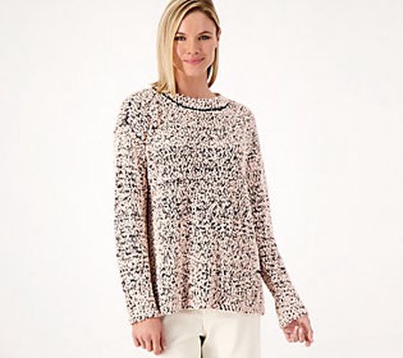Peace Love World Confetti Yarn Sweater