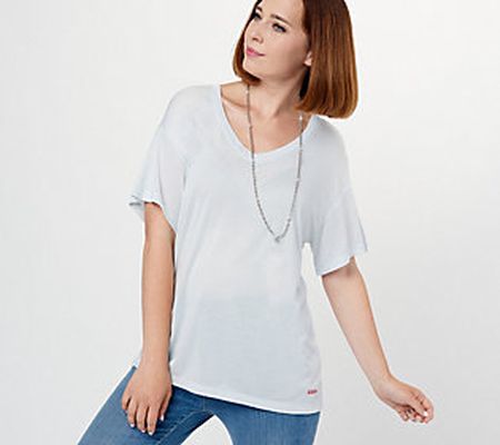 Peace Love World Modal V-Neck Mia Tee