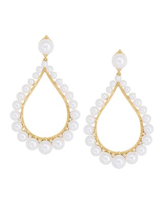Pear Shape Pearl Earrings