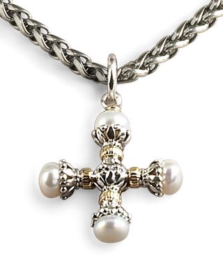 Pearl Maltese Cross Pendant