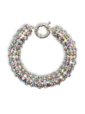 Pearl Octopuss. Y Cleopatra crystal-embellished bracelet - Silver