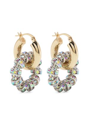 Pearl Octopuss. Y Les Créoles Blancs hoop earrings - Gold