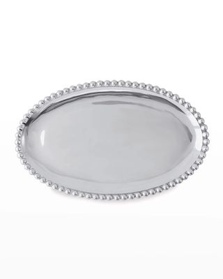 Pearled Oval Platter