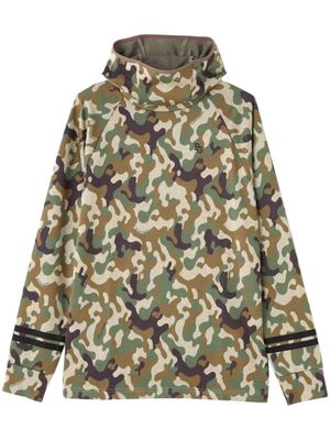 PEARLY GATES camouflage-knit hoodie - Green