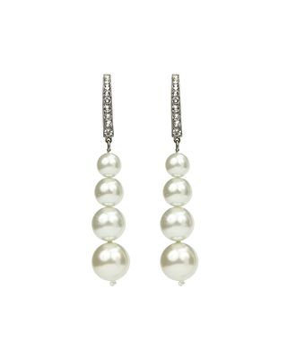 Pearly Multi-Drop Earrings