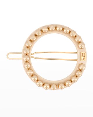 Pearly Ring Side Barrette
