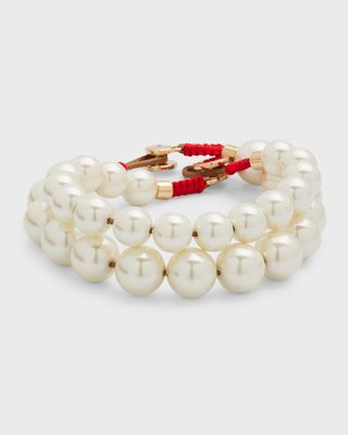 Pearly Whites Bracelet Duo