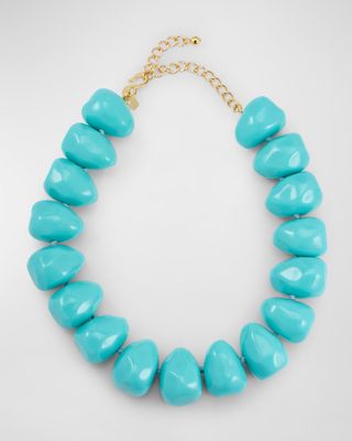 Pebble Necklace in Turquoise