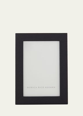 Pebbled Leather Photo Frame, 4" x 6"