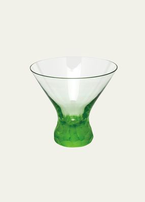 Pebbles Ocean Green Martini Glass