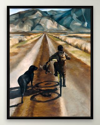 "Pedaling Home" Giclee