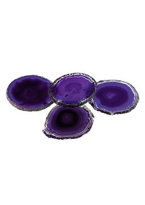 Pedra 4-Piece Agate Coaster Set
