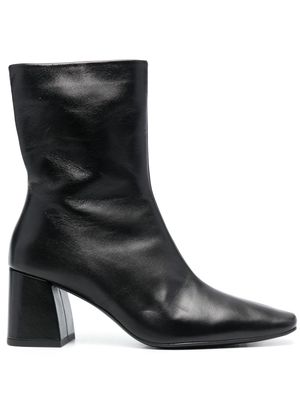 Pedro Garcia 80mm ankle leather boots - Black