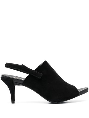 Pedro Garcia 80mm calf-suede heeled sandals - Black