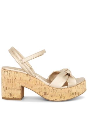 Pedro Garcia Dala platform leather sandals - Neutrals