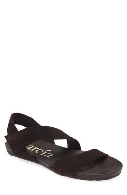 Pedro Garcia Jade Flat Sandal in Cafe Castoro 