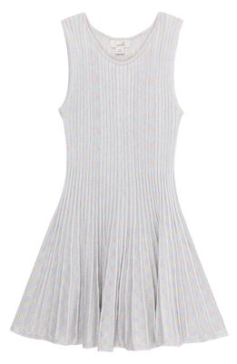 Peek Aren'T You Curious Kids' Ombré Fit & Flare Sweater Dress in Silver