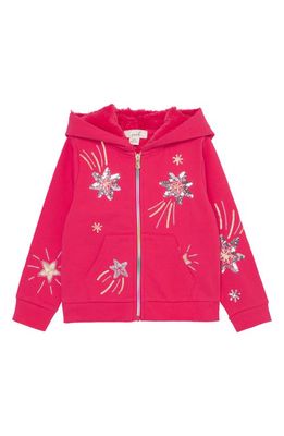 Peek Aren'T You Curious Kids' Shooting Stars Hoodie in Pink