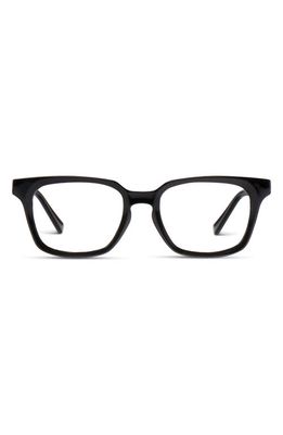 Peepers Bowie 51mm Square Blue Light Blocking Reading Glasses in Black