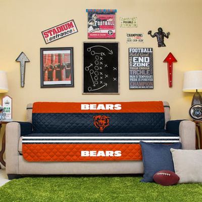 PEGASUS HOME FASHIONS Blue Chicago Bears Sofa Protector