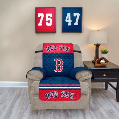 PEGASUS HOME FASHIONS Boston Red Sox Recliner Protector in Blue