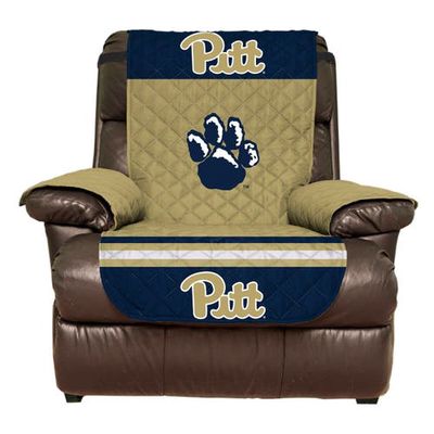 PEGASUS HOME FASHIONS Pitt Panthers Recliner Protector in Navy