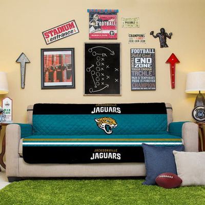 PEGASUS HOME FASHIONS Teal Jacksonville Jaguars Sofa Protector