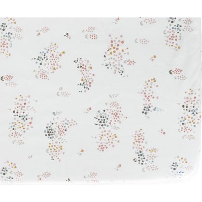 Pehr Bunny Hop Organic Cotton Crib Sheet in Flower Patch 