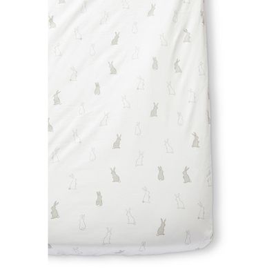 Pehr Bunny Hop Organic Cotton Crib Sheet 