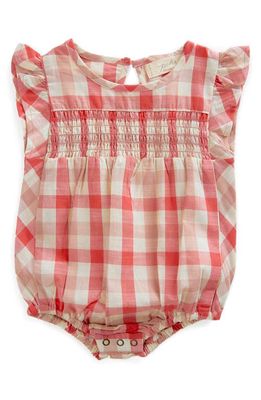Pehr Checkmate Organic Cotton Bodysuit in Pink
