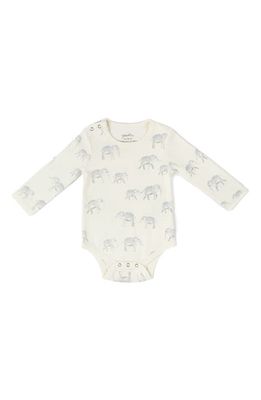 Pehr Elephant Organic Cotton Bodysuit in Follow Me Elephant